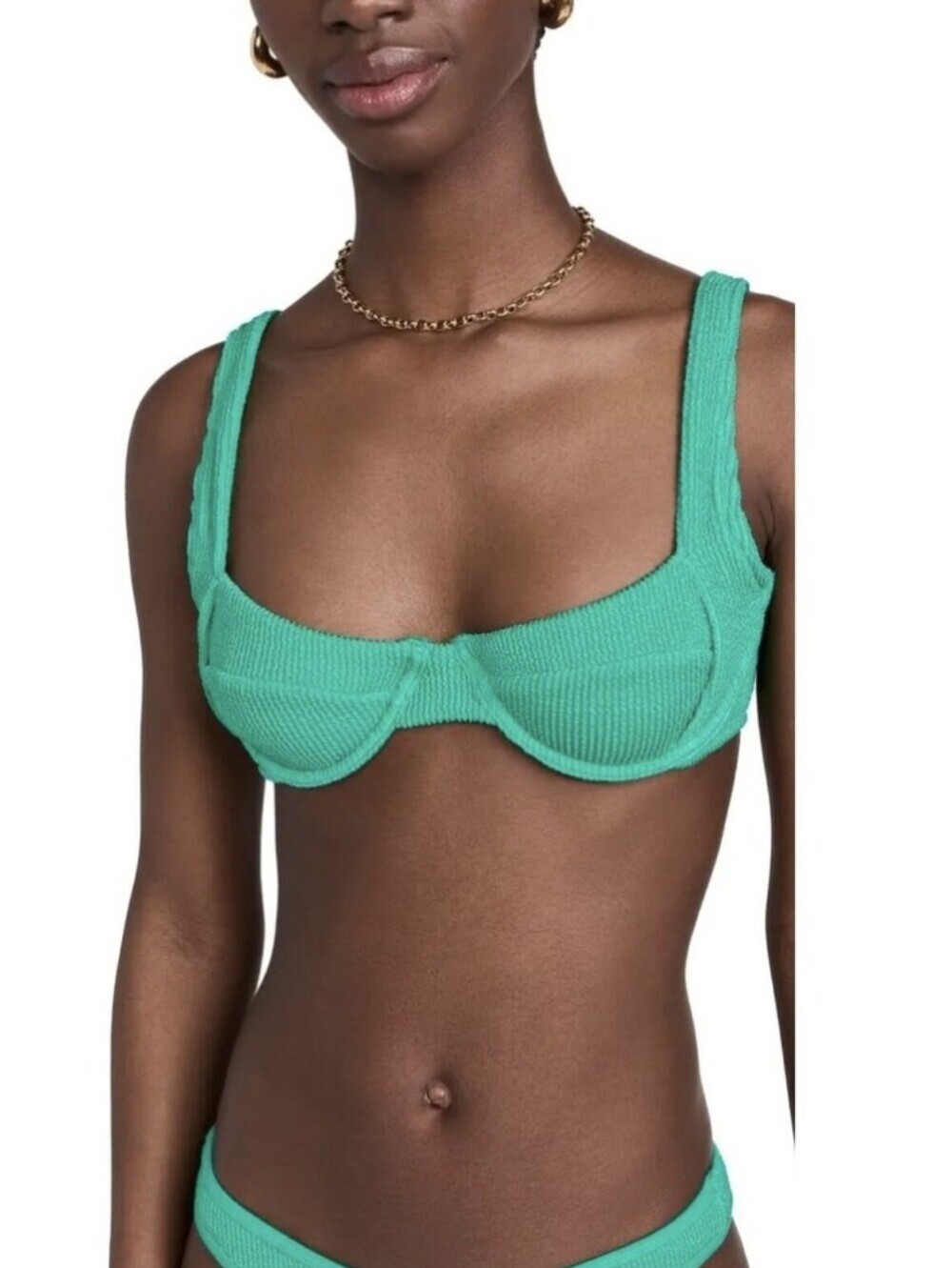 Good American Always Fit Support Demi Swim Top-Pool